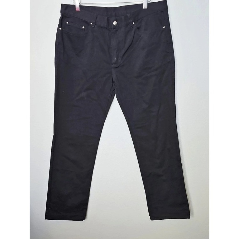 Versace Collection Trend Black Denim Jeans Medusa Minimalist 38x30